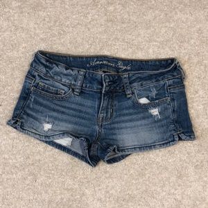 American eagle distressed shorts